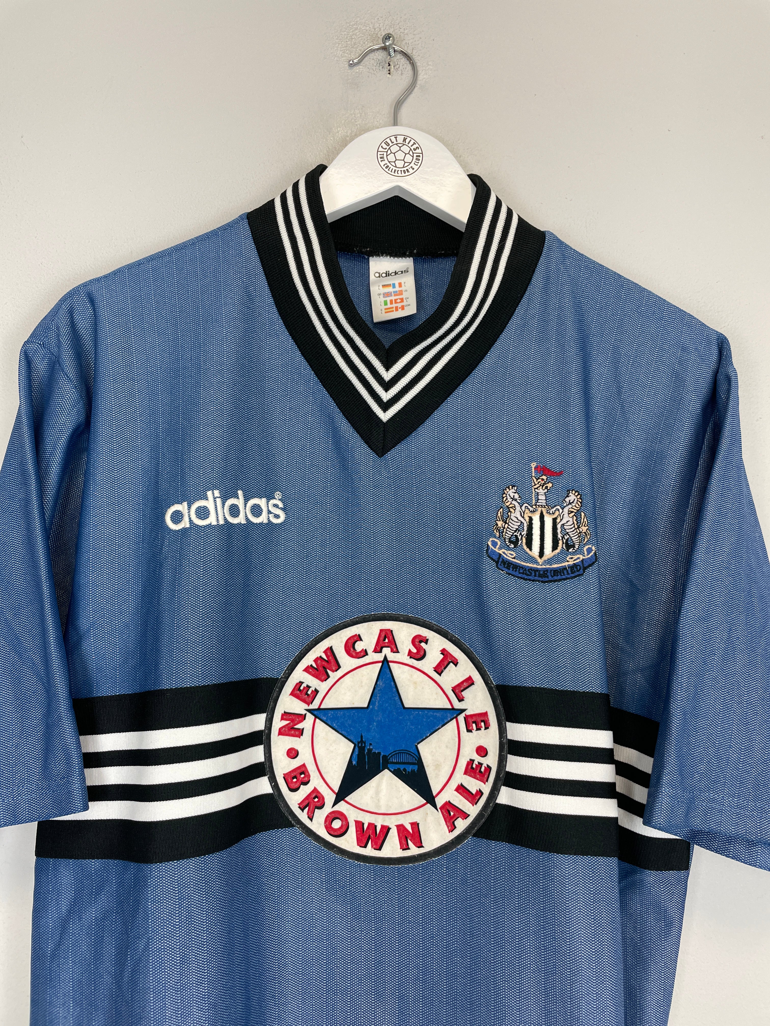 Shop 1996/97 NEWCASTLE UNITED AWAY SHIRT (L) ADIDAS, classic football shirts, vintage football shirts & retro soccer jerseys at Cult Kits