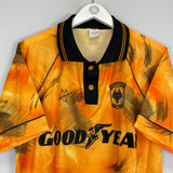 Shop 1992/93 WOLVES HOME SHIRT (L) MOLINEUX, classic football shirts, vintage football shirts & retro soccer jerseys at Cult Kits
