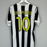 2009/10 JUVENTUS DEL PIERO #10 HOME SHIRT (M) NIKE