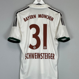 2013/14 BAYERN MUNICH SCHWEINSTEIGER #31 AWAY SHIRT (M) ADIDAS