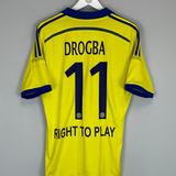 2014/15 CHELSEA DROGBA #11 AWAY SHIRT (M) ADIDAS