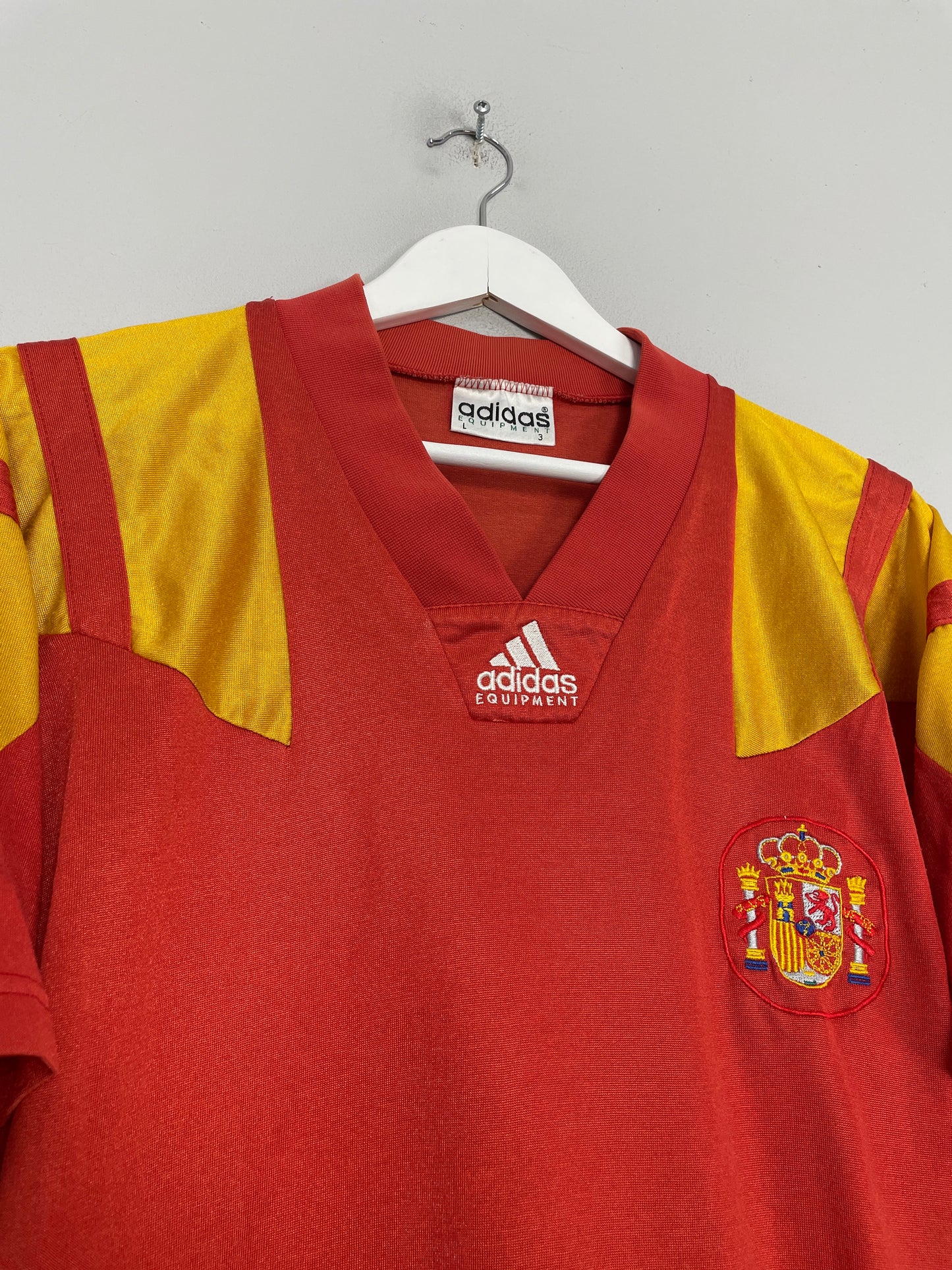 1992/93 SPAIN HOME SHIRT (L) ADIDAS