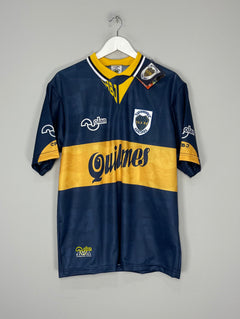 Shop 1995/97 Boca Juniors (Maradona) #10 *Reissue* BNWT Home (Multiple Sizes) Olan, classic football shirts, vintage football shirts & retro soccer jerseys at Cult Kits