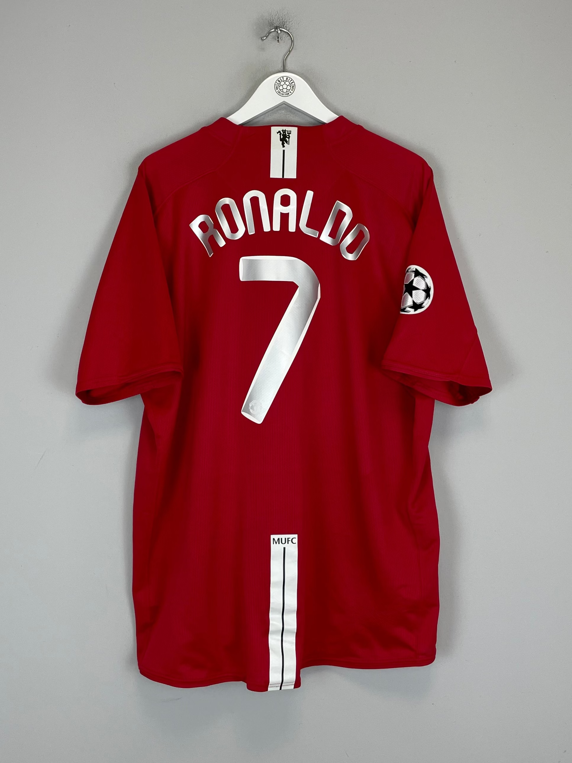 2007/09 MANCHESTER UNITED RONALDO #7 C/L HOME SHIRT (XXXL) NIKE 2007/09 MANCHESTER UNITED RONALDO #7 C/L HOME SHIRT (XXXL) NIKE