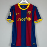 2010/11 BARCELONA DAVID VILLA #7 HOME SHIRT (S) NIKE
