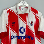 Shop 1990/92 CHELSEA AWAY SHIRT (M) UMBRO, classic football shirts, vintage football shirts & retro soccer jerseys at Cult Kits