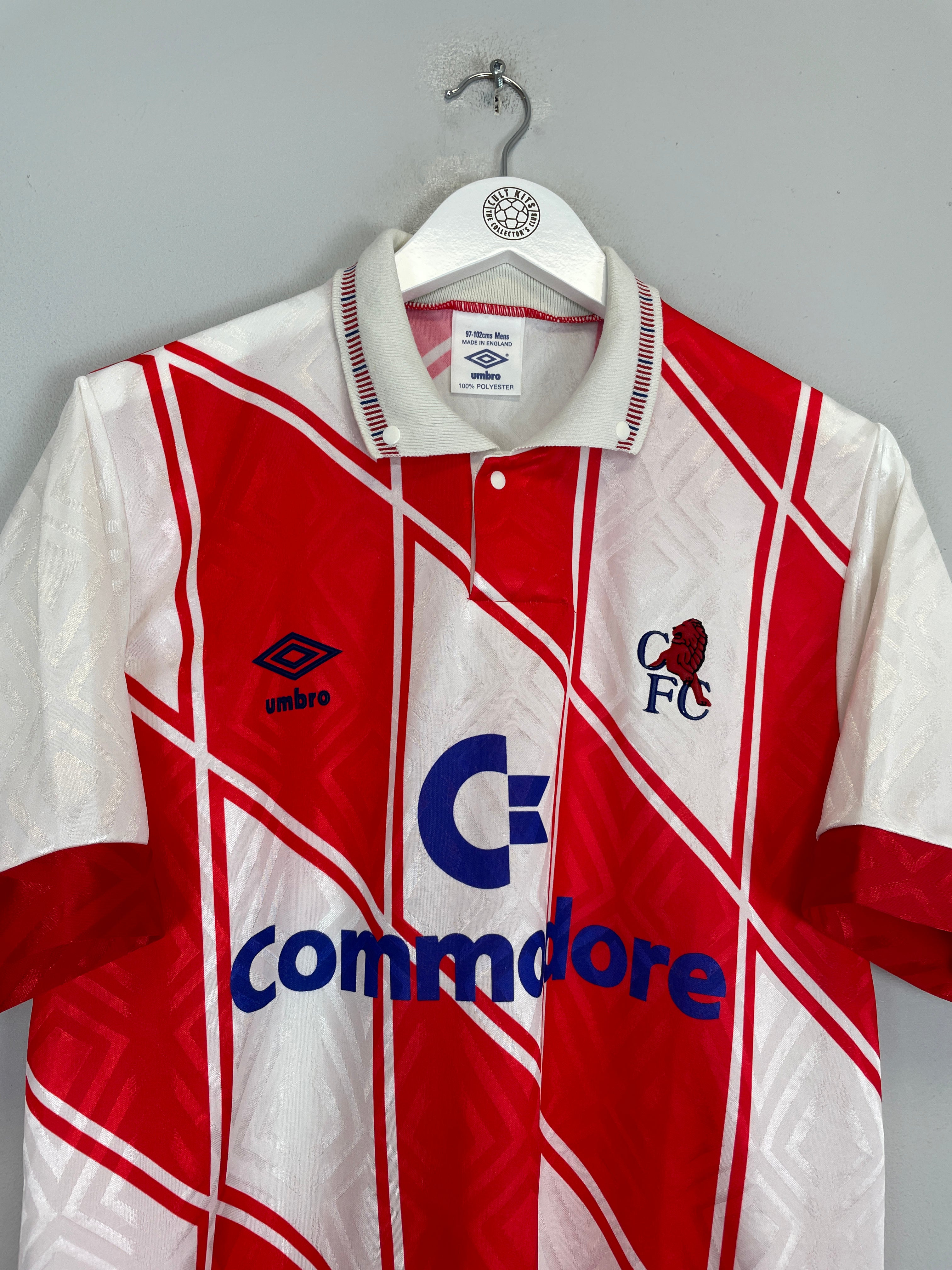 Shop 1990/92 CHELSEA AWAY SHIRT (M) UMBRO, classic football shirts, vintage football shirts & retro soccer jerseys at Cult Kits