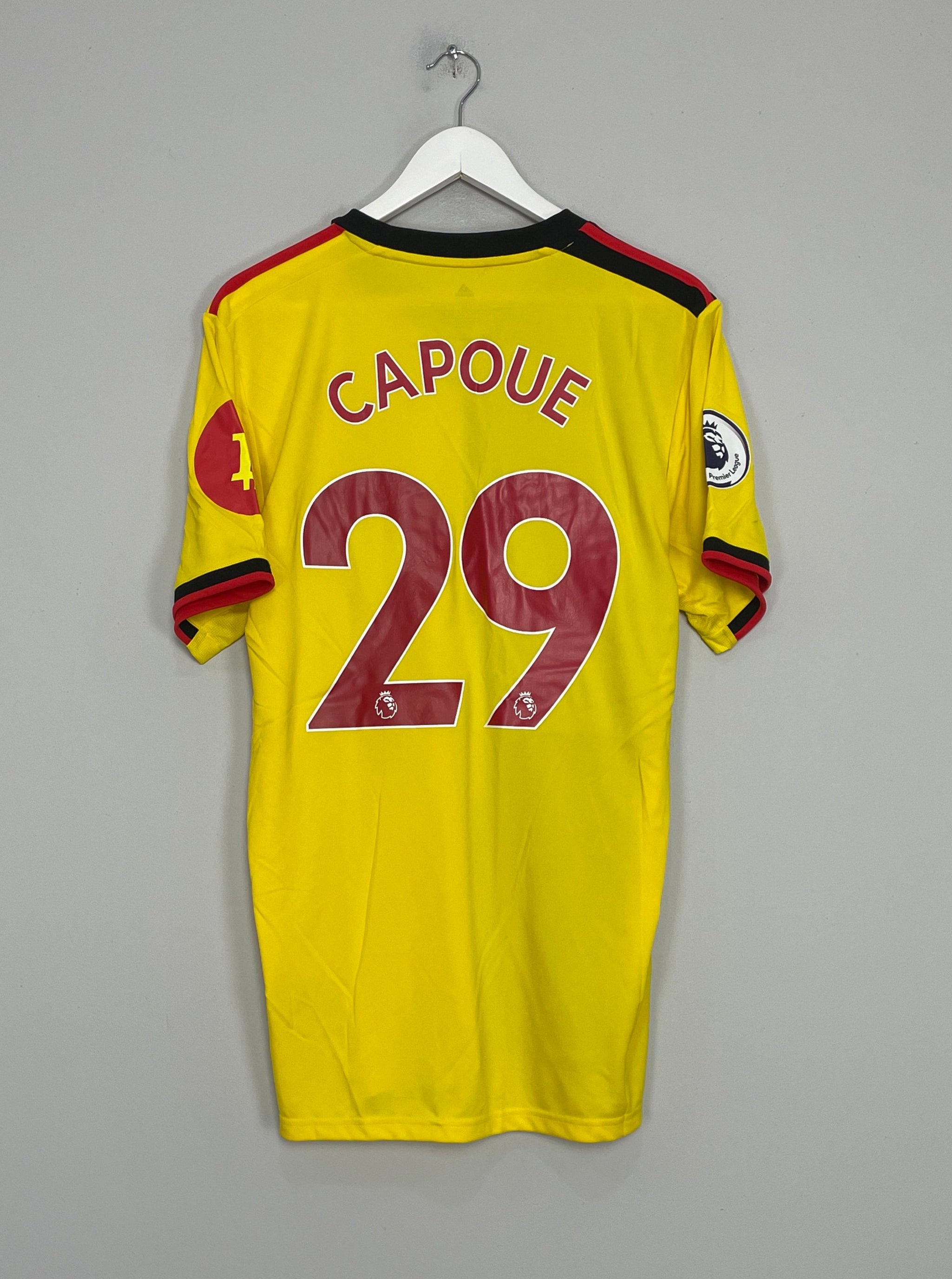 Shop 2019/20 WATFORD CAPOUE #29 *MATCH ISSUE* HOME SHIRT (L) ADIDAS, classic football shirts, vintage football shirts & retro soccer jerseys at Cult Kits