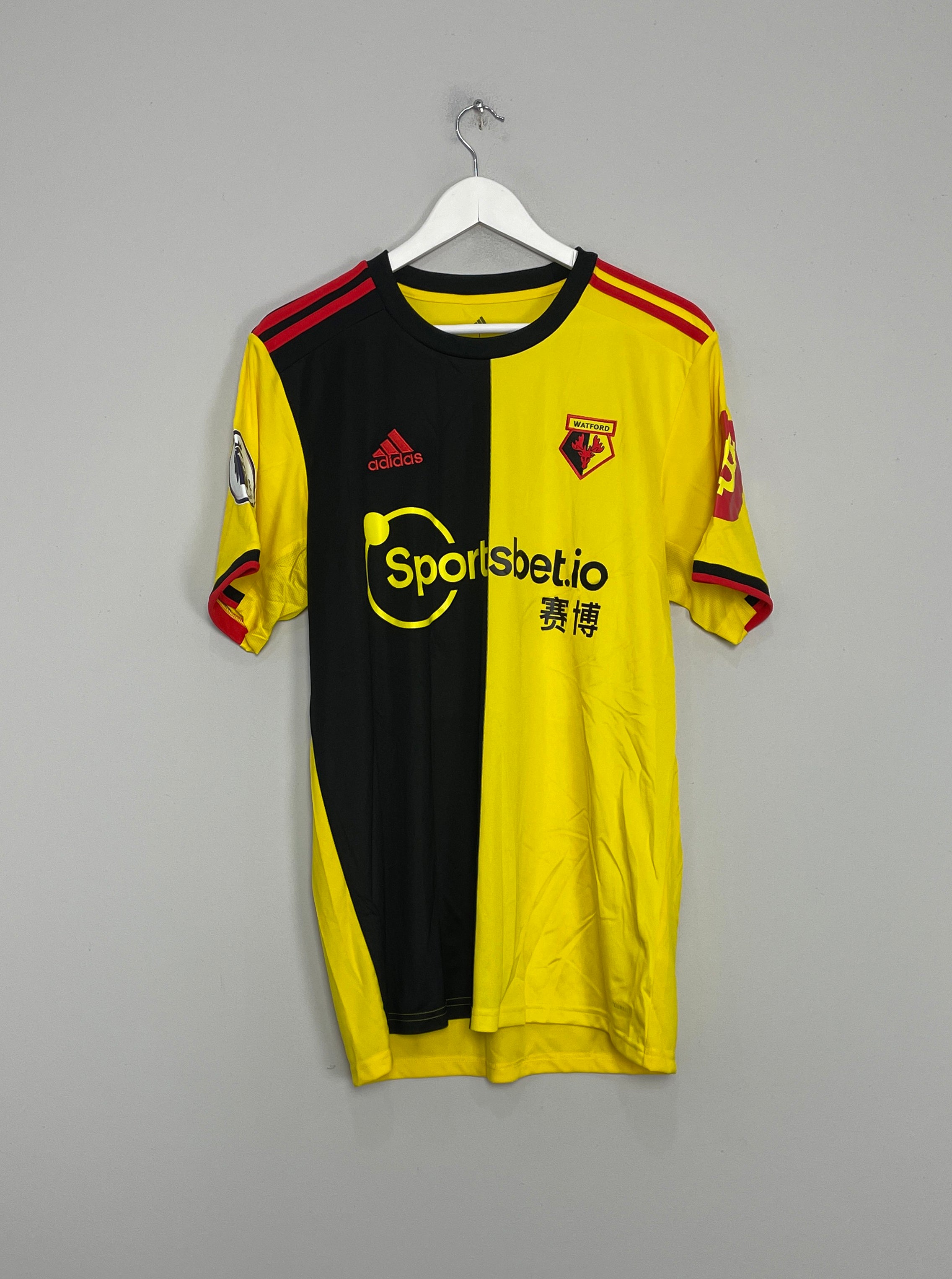 Shop 2019/20 WATFORD CAPOUE #29 *MATCH ISSUE* HOME SHIRT (L) ADIDAS, classic football shirts, vintage football shirts & retro soccer jerseys at Cult Kits