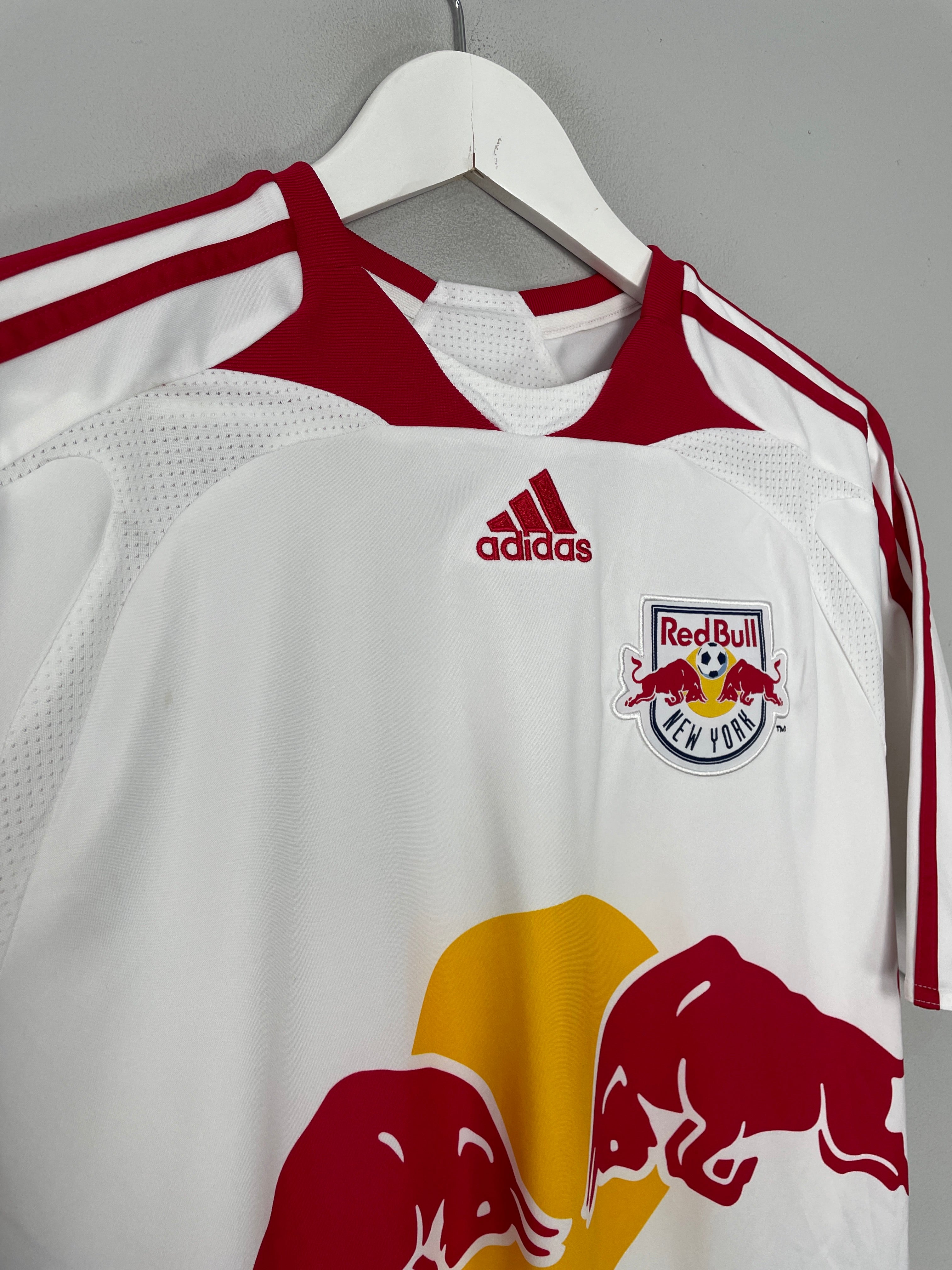 Shop 2007/08 NEW YORK RED BULLS R.MARQUEZ #4 HOME SHIRT (M) ADIDAS, classic football shirts, vintage football shirts & retro soccer jerseys at Cult Kits