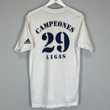 2002/03 REAL MADRID '29 CHAMPIONS' T-SHIRT (S) ADIDAS