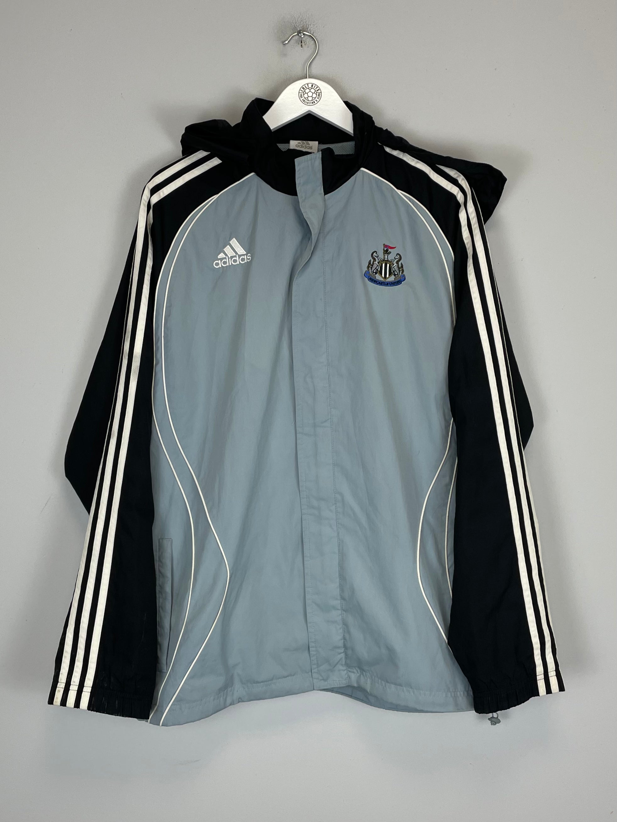 Shop 2006/08 NEWCASTLE UNITED RAIN JACKET (M) ADIDAS, classic football shirts, vintage football shirts & retro soccer jerseys at Cult Kits