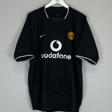 2003/05 MANCHESTER UNITED G.NEVILLE #2 AWAY SHIRT (XL) NIKE