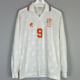 1992/94 NETHERLANDS VAN BASTEN #9 L/S AWAY SHIRT (L) LOTTO
