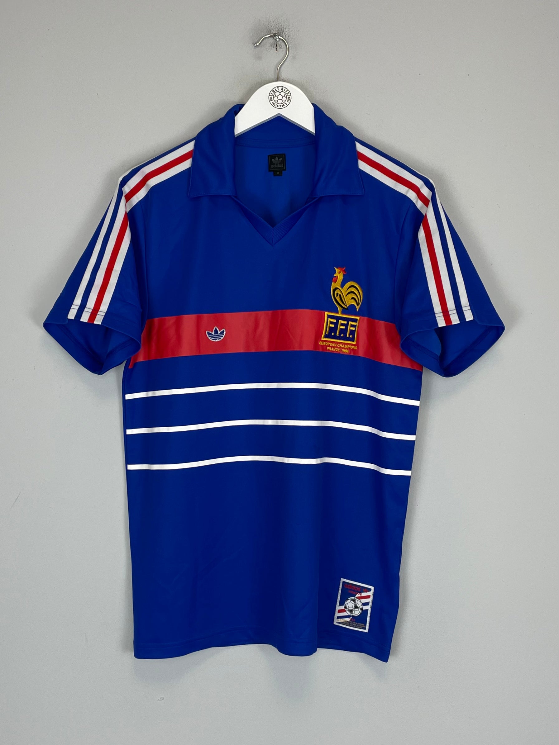Shop 1984 FRANCE ADIDAS ORIGINALS HOME SHIRT (M), classic football shirts, vintage football shirts & retro soccer jerseys at Cult Kits