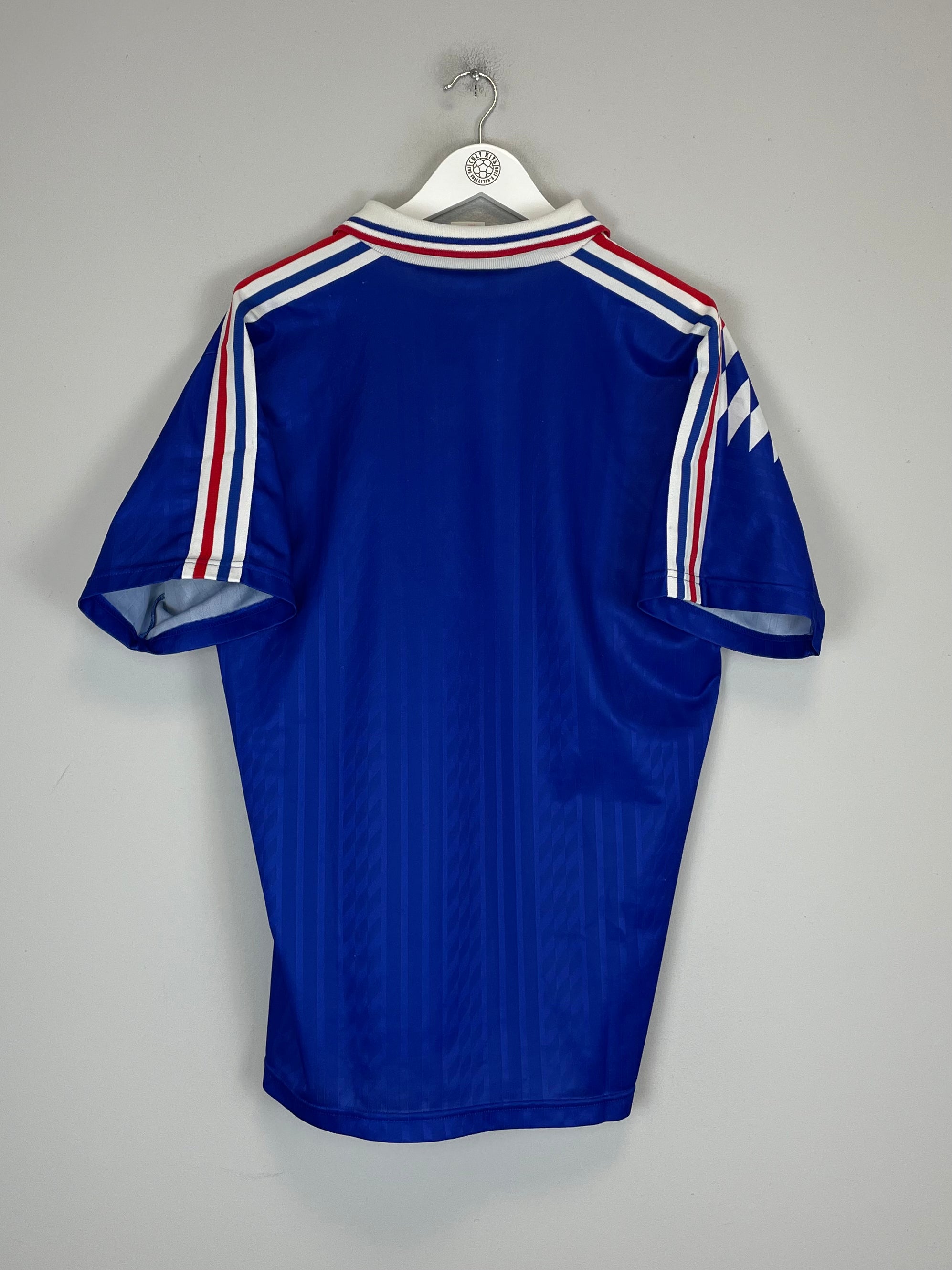 Shop 1994/96 FRANCE HOME SHIRT (L) ADIDAS, classic football shirts, vintage football shirts & retro soccer jerseys at Cult Kits