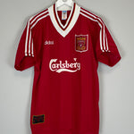 Shop 1995/96 LIVERPOOL RUSH #9 HOME SHIRT (L) ADIDAS, classic football shirts, vintage football shirts & retro soccer jerseys at Cult Kits