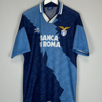 Shop 1994/96 LAZIO AWAY SHIRT (XL) UMBRO, classic football shirts, vintage football shirts & retro soccer jerseys at Cult Kits