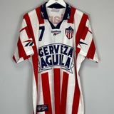 Shop 1996/97 ATLETICO JUNIOR #7 HOME SHIRT (M) REEBOK, classic football shirts, vintage football shirts & retro soccer jerseys at Cult Kits