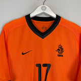 2000/02 NETHERLANDS V.HOOIJDONK #17 HOME SHIRT (M) NIKE