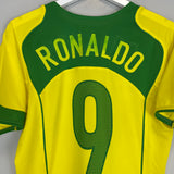 2004/06 BRAZIL RONALDO #9 HOME SHIRT (S) NIKE