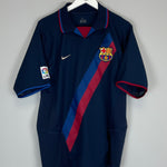 Shop 2002/03 BARCELONA RONALDINHO #10 AWAY SHIRT (L) NIKE, classic football shirts, vintage football shirts & retro soccer jerseys at Cult Kits