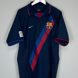 Shop 2002/03 BARCELONA RONALDINHO #10 AWAY SHIRT (L) NIKE, classic football shirts, vintage football shirts & retro soccer jerseys at Cult Kits