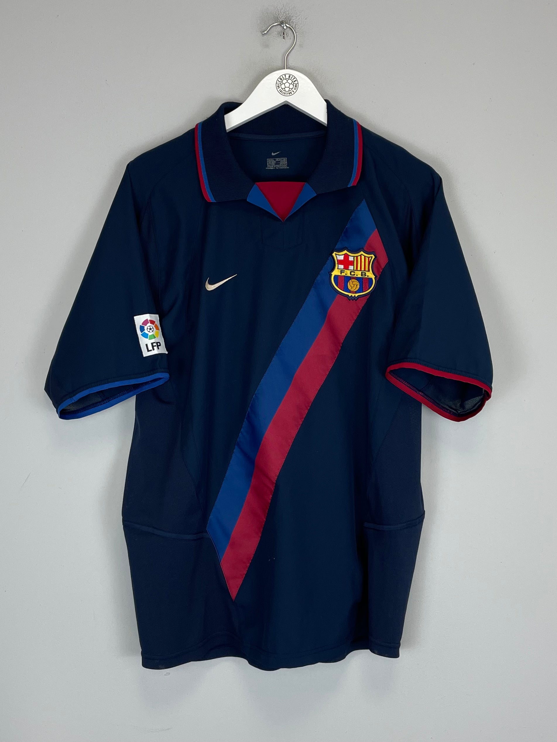 Shop 2002/03 BARCELONA RONALDINHO #10 AWAY SHIRT (L) NIKE, classic football shirts, vintage football shirts & retro soccer jerseys at Cult Kits