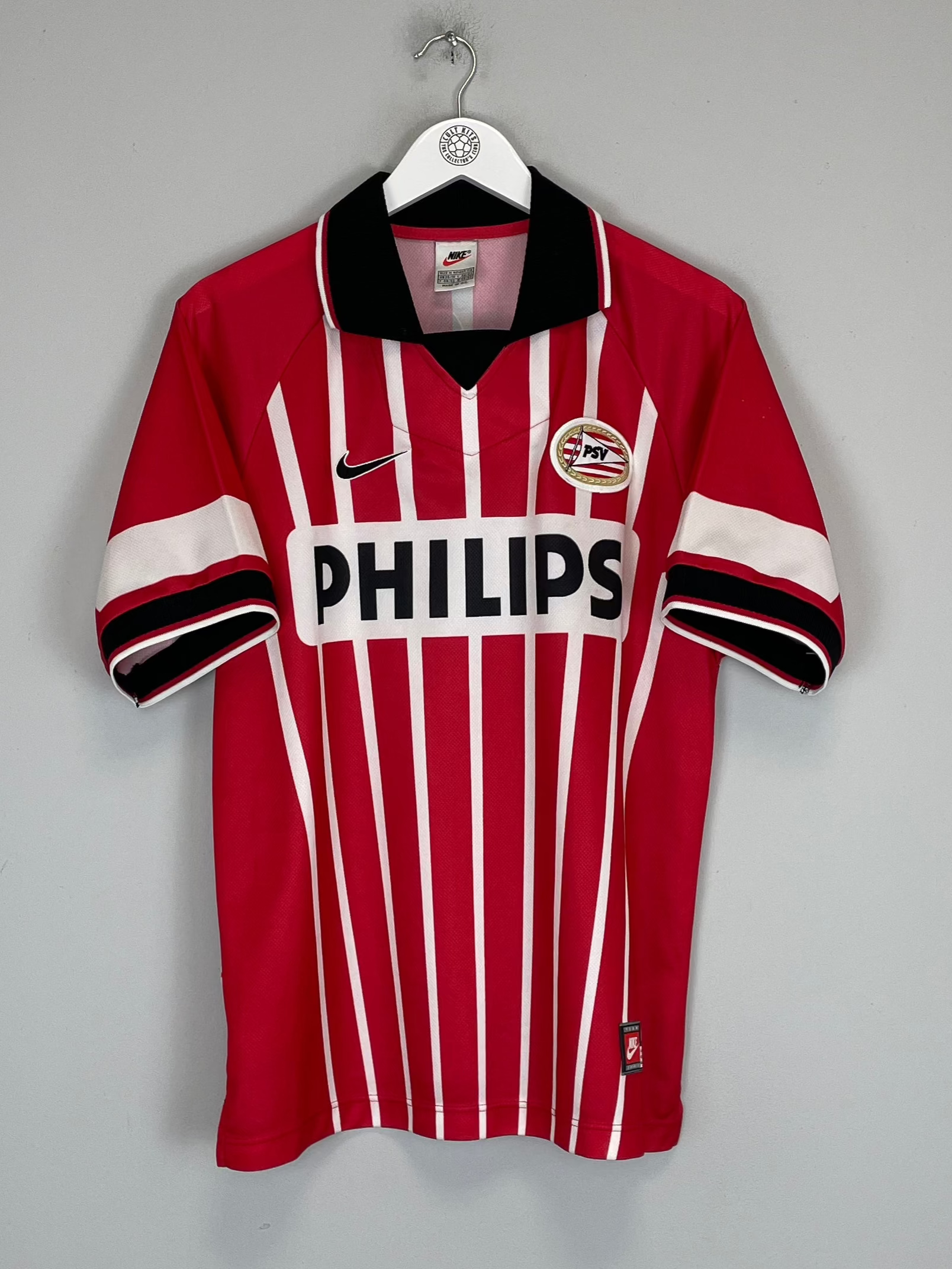 Shop 1997/98 PSV COCU #7 HOME SHIRT (M) NIKE, classic football shirts, vintage football shirts & retro soccer jerseys at Cult Kits