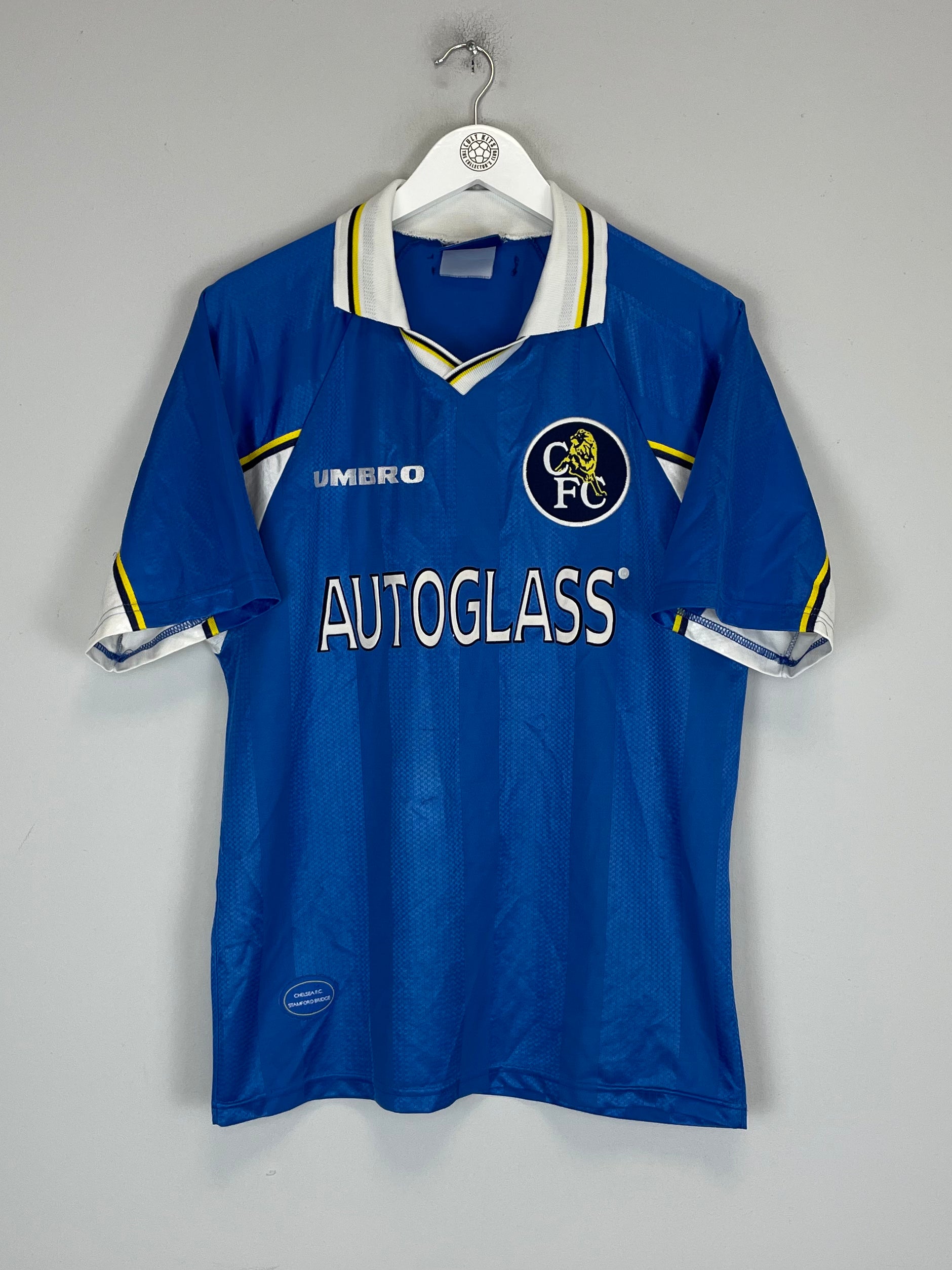 Shop 1997/99 CHELSEA HOME SHIRT (M) UMBRO, classic football shirts, vintage football shirts & retro soccer jerseys at Cult Kits