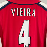 2000/02 ARSENAL VIEIRA #4 HOME SHIRT (XL) NIKE