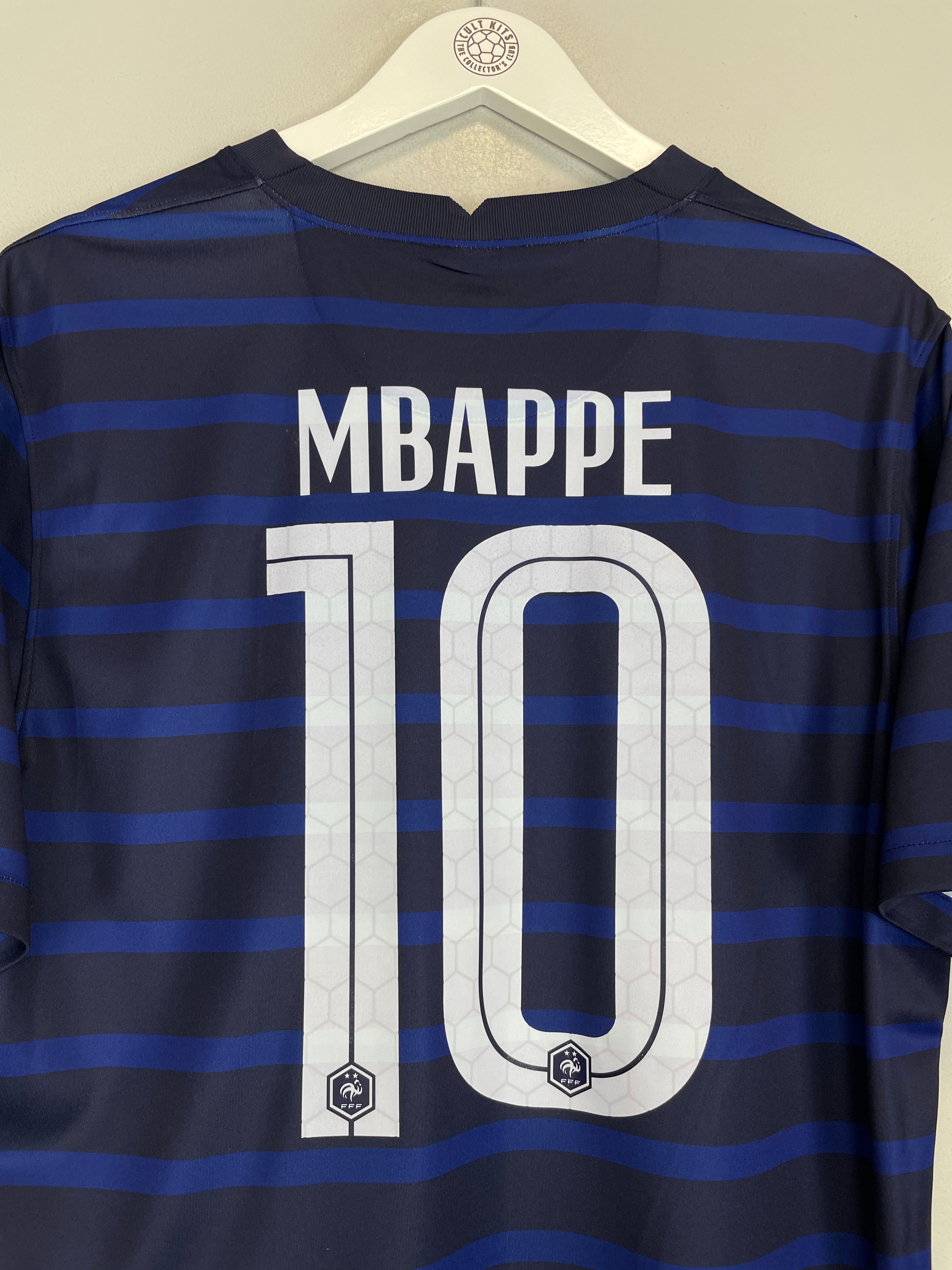 Shop 2020/21 FRANCE MBAPPE #10 HOME SHIRT (L) NIKE, classic football shirts, vintage football shirts & retro soccer jerseys at Cult Kits