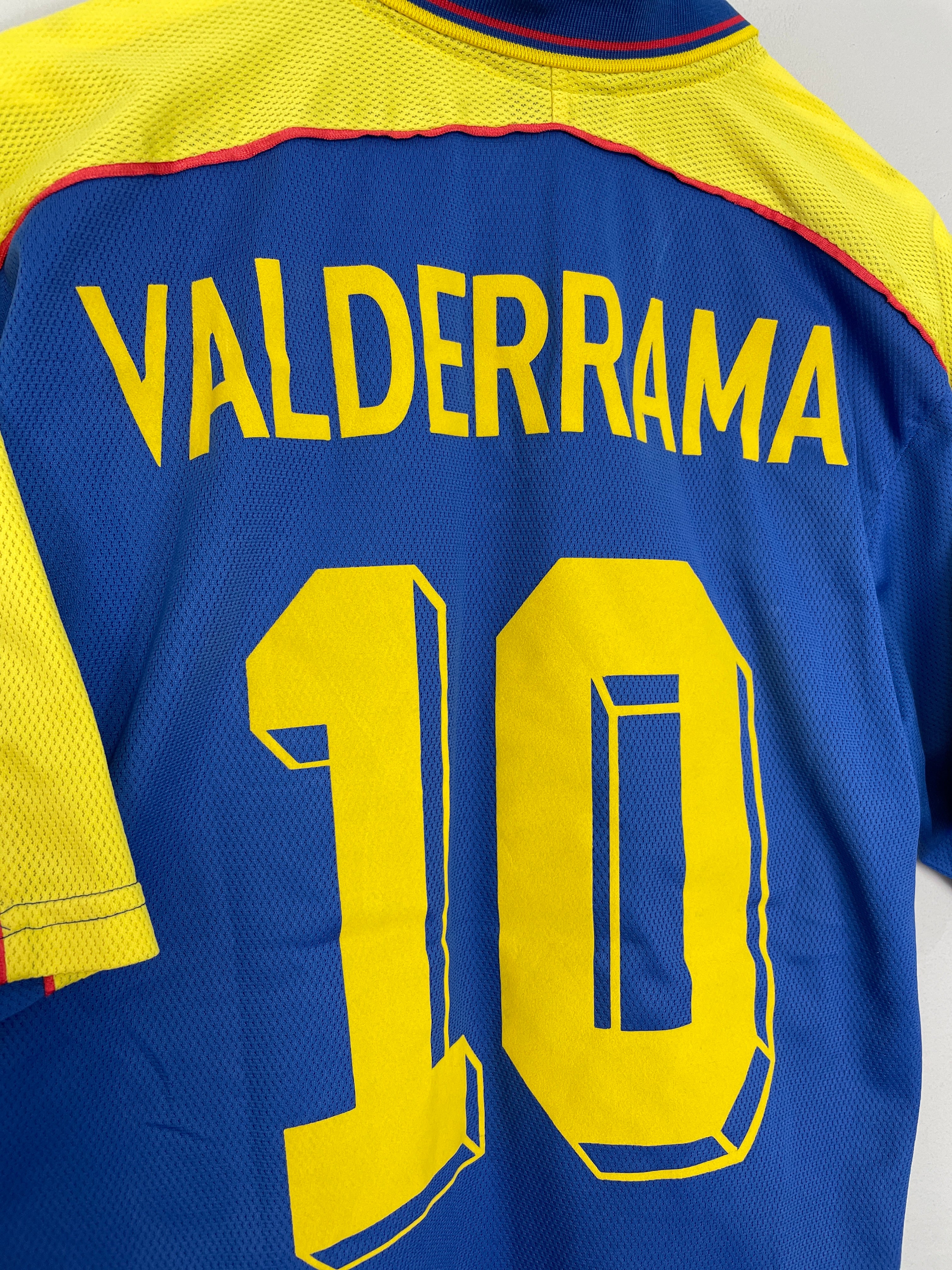 Shop 1998/01 COLOMBIA VALDERRAMA #10 AWAY SHIRT (XL) REEBOK, classic football shirts, vintage football shirts & retro soccer jerseys at Cult Kits