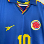 Shop 1998/01 COLOMBIA VALDERRAMA #10 AWAY SHIRT (XL) REEBOK, classic football shirts, vintage football shirts & retro soccer jerseys at Cult Kits