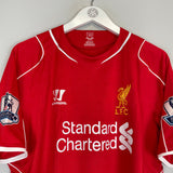 Shop 2014/15 LIVERPOOL GERRARD #8 *BNWT* HOME SHIRT (L) WARRIOR, classic football shirts, vintage football shirts & retro soccer jerseys at Cult Kits