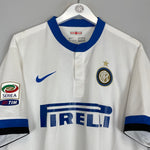 Shop 2013/14 INTER MILAN J.ZANETTI #4 AWAY SHIRT (XL) NIKE, classic football shirts, vintage football shirts & retro soccer jerseys at Cult Kits