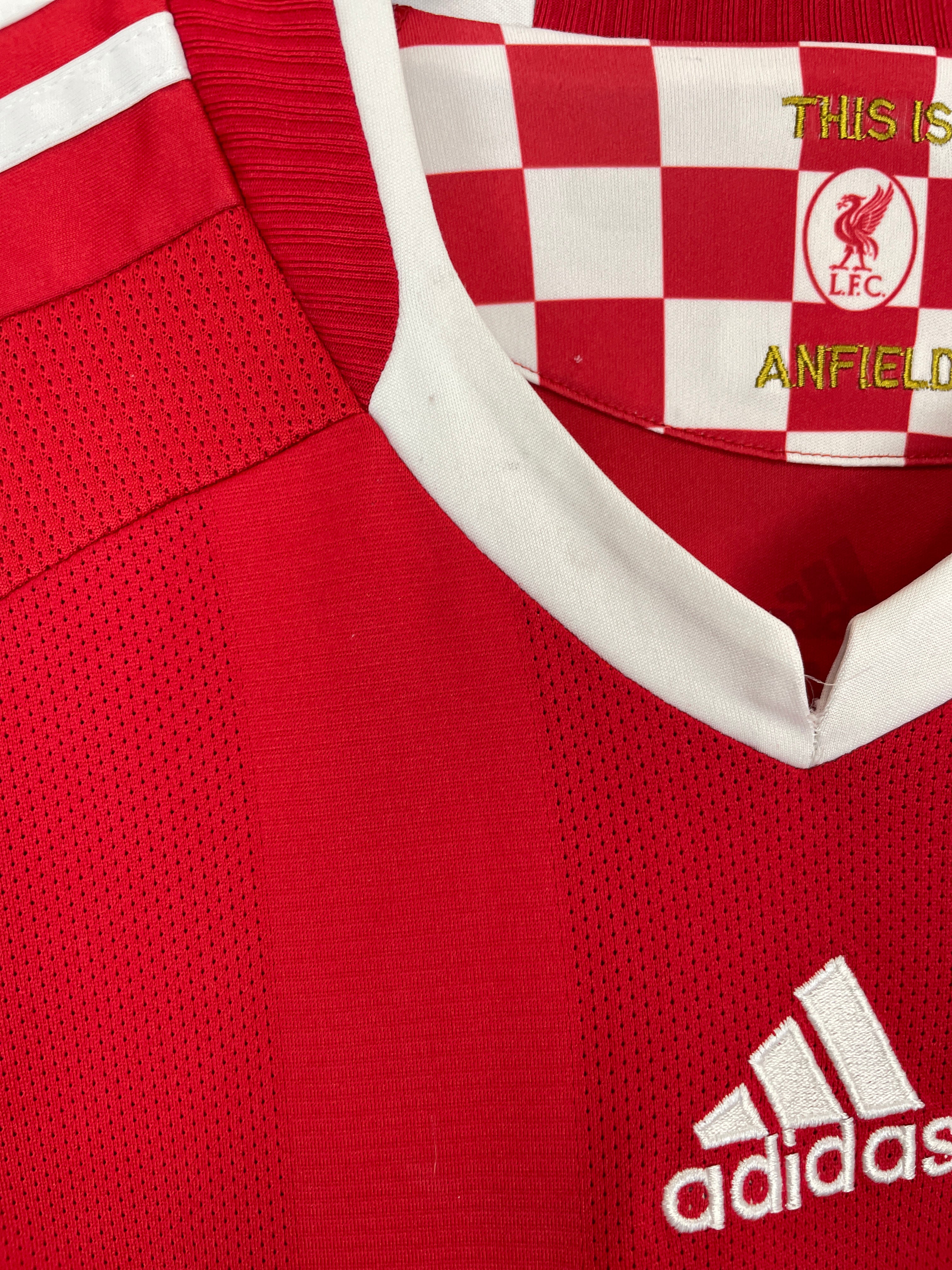 Shop 2008/10 LIVERPOOL TORRES #9 HOME SHIRT (M) ADIDAS, classic football shirts, vintage football shirts & retro soccer jerseys at Cult Kits