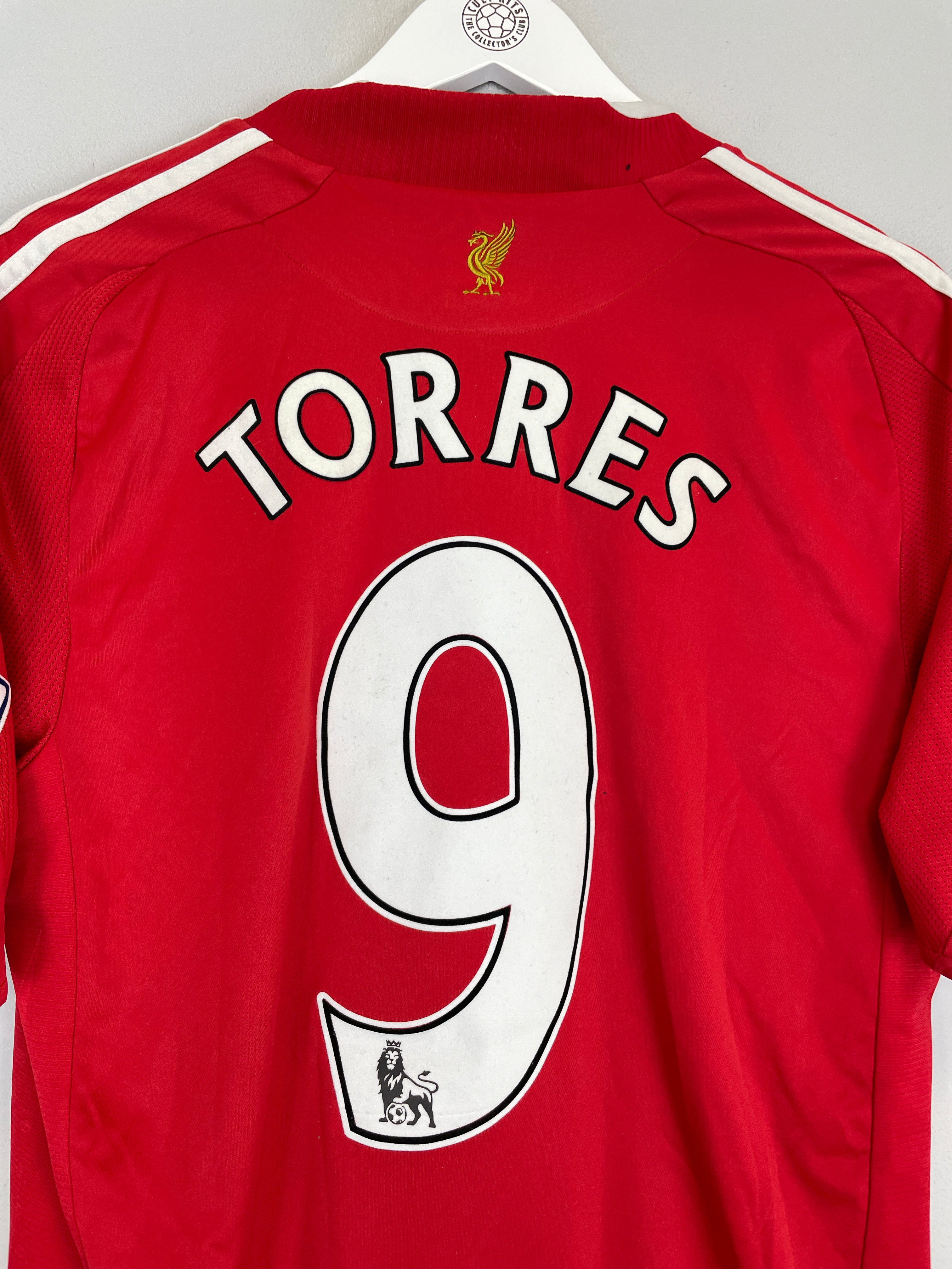 Shop 2008/10 LIVERPOOL TORRES #9 HOME SHIRT (M) ADIDAS, classic football shirts, vintage football shirts & retro soccer jerseys at Cult Kits