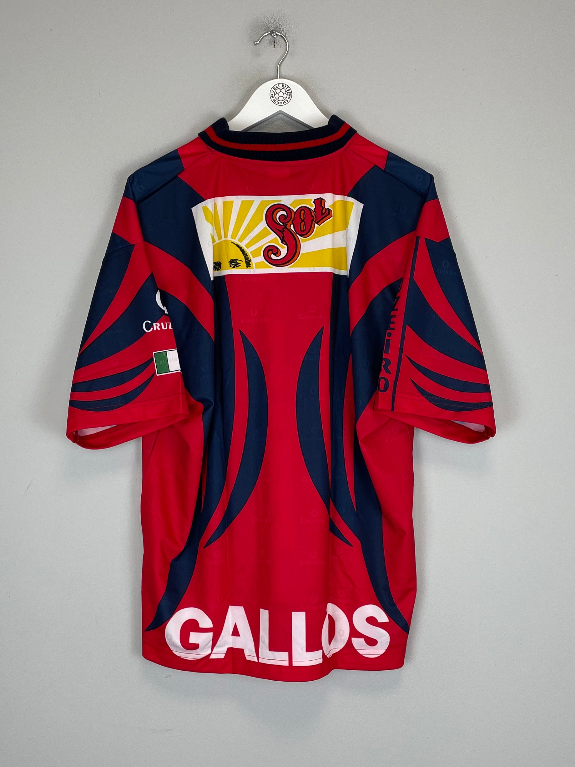 Shop 1997/98 GALLOS DE AGUASCALIENTES *BNWT* AWAY SHIRT (L) CRUZEIRO, classic football shirts, vintage football shirts & retro soccer jerseys at Cult Kits