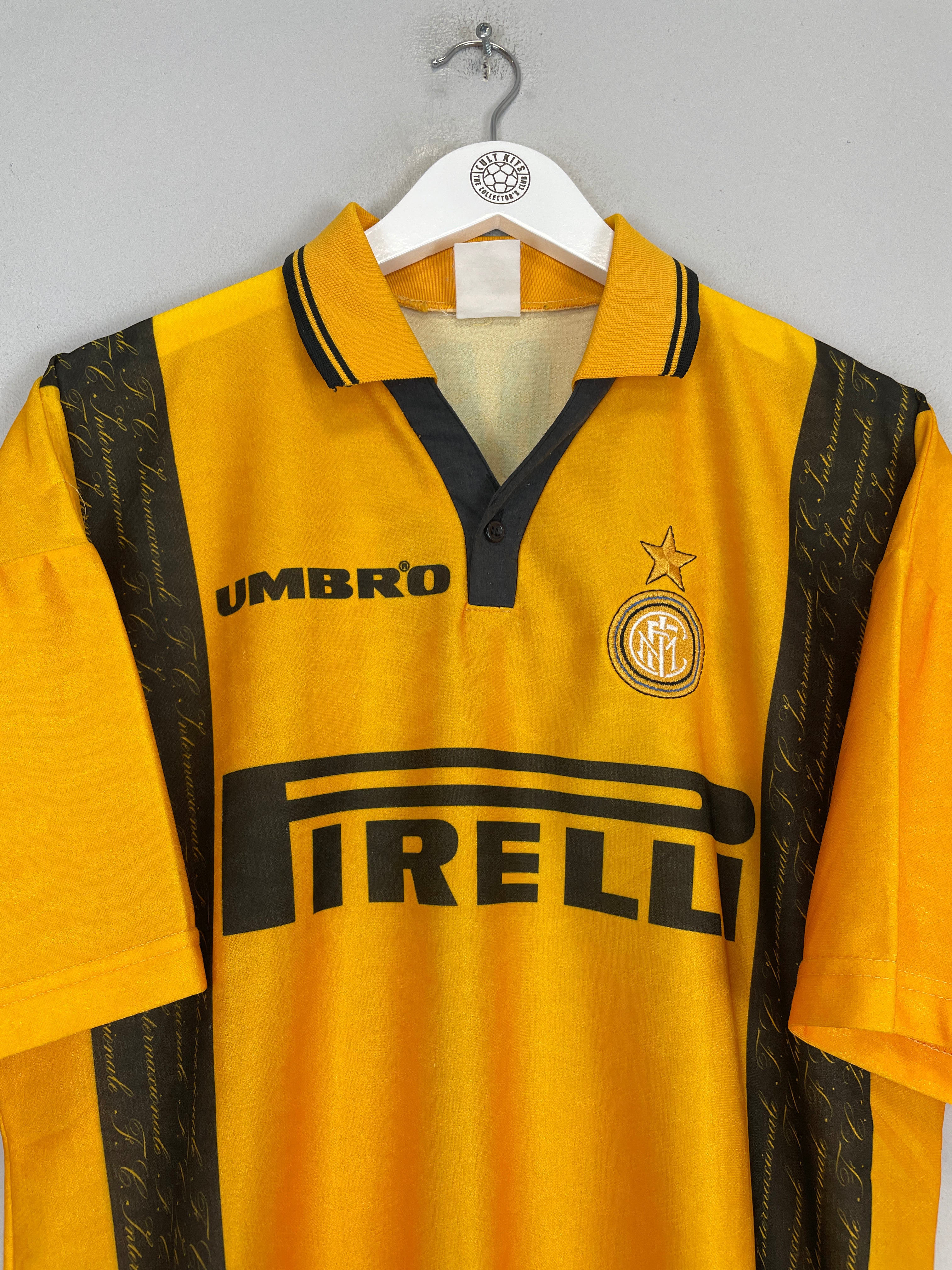 Shop 1996/97 INTER MILAN ZAMORANO #9 THIRD SHIRT (L) UMBRO, classic football shirts, vintage football shirts & retro soccer jerseys at Cult Kits