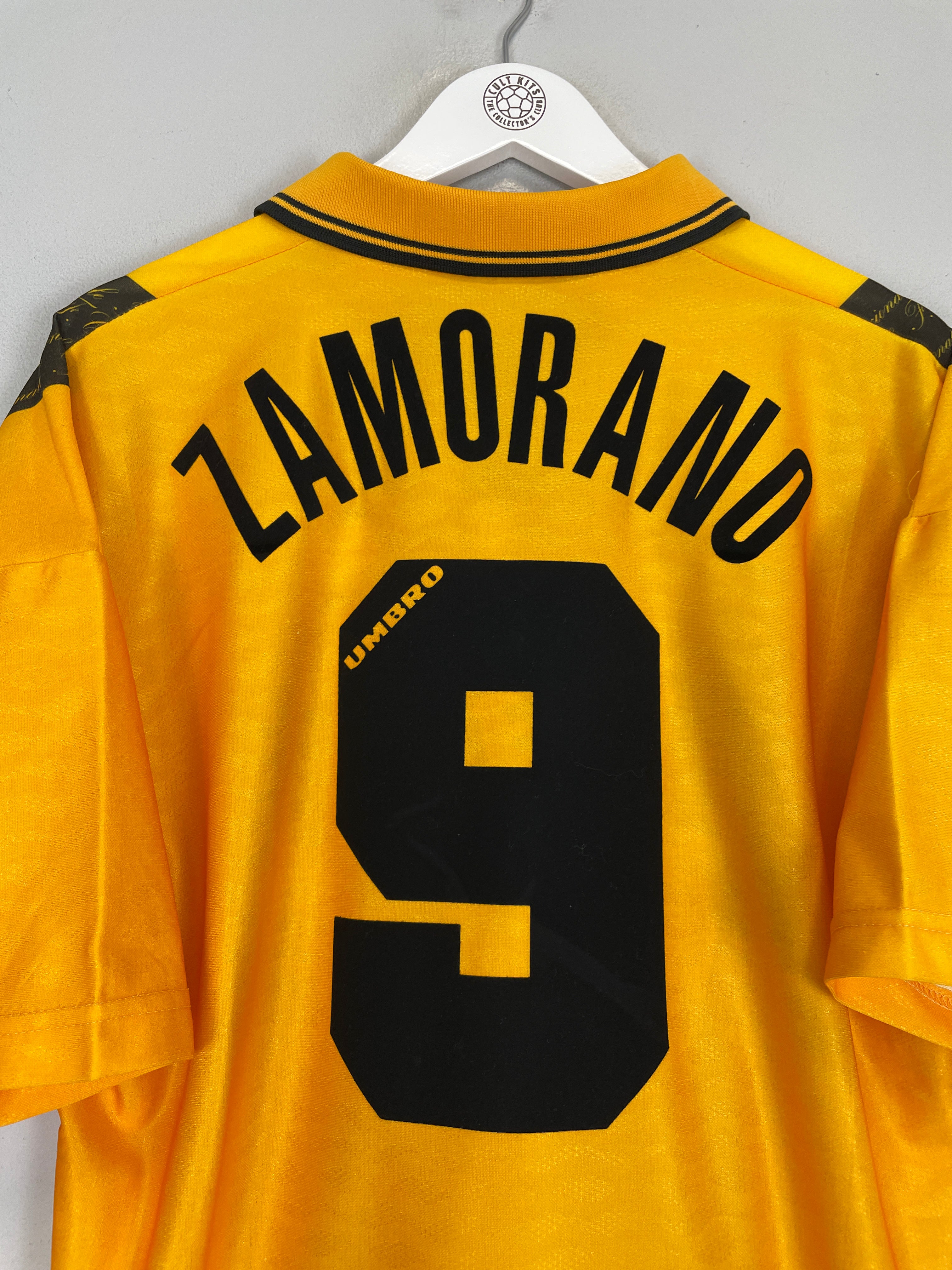 Shop 1996/97 INTER MILAN ZAMORANO #9 THIRD SHIRT (L) UMBRO, classic football shirts, vintage football shirts & retro soccer jerseys at Cult Kits