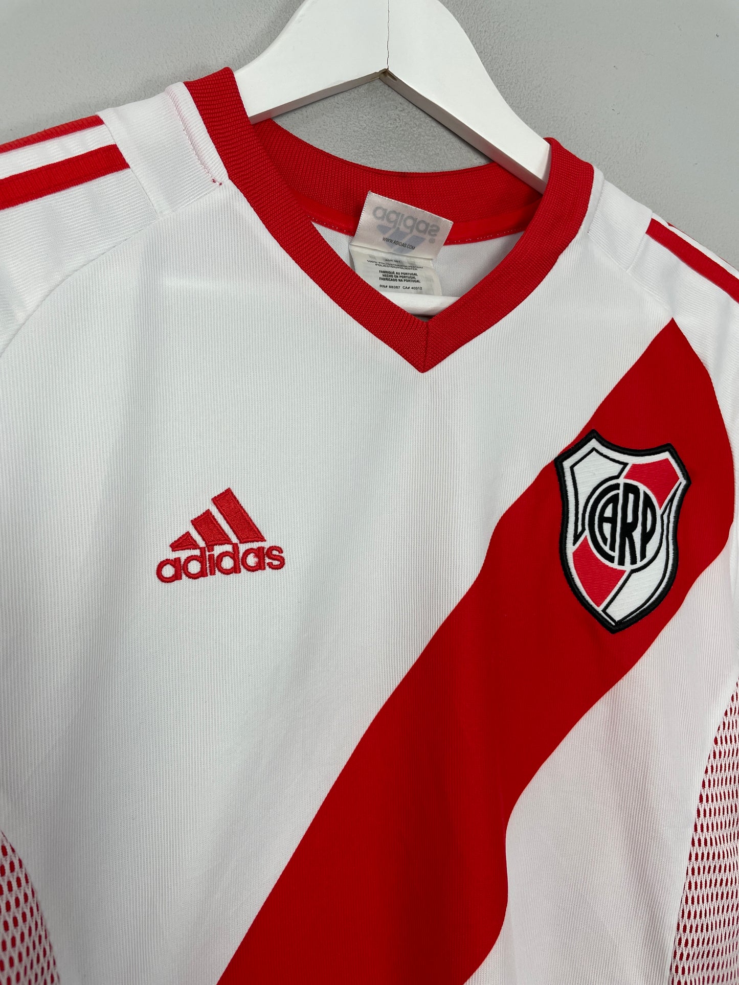 2002/04 RIVER PLATE SALAS #11 HOME SHIRT (M) ADIDAS