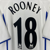 Shop 2002/03 EVERTON ROONEY #18 AWAY SHIRT (L) PUMA, classic football shirts, vintage football shirts & retro soccer jerseys at Cult Kits