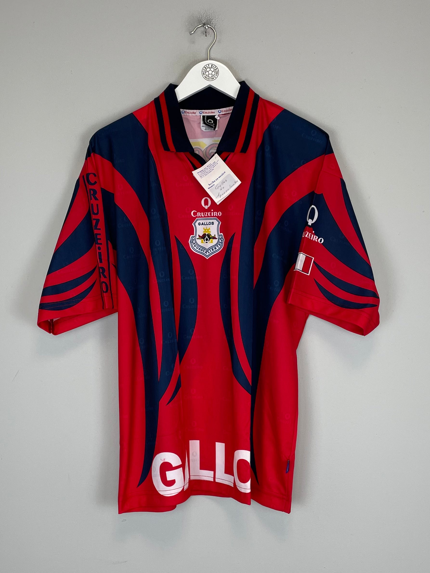 Shop 1997/98 GALLOS DE AGUASCALIENTES *BNWT* AWAY SHIRT (L) CRUZEIRO, classic football shirts, vintage football shirts & retro soccer jerseys at Cult Kits