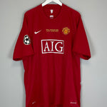 Shop 2007/08 MANCHESTER UNITED GIGGS #11 *C/L FINAL* HOME SHIRT (XXXL) NIKE, classic football shirts, vintage football shirts & retro soccer jerseys at Cult Kits
