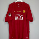 Shop 2007/08 MANCHESTER UNITED GIGGS #11 *C/L FINAL* HOME SHIRT (XXXL) NIKE, classic football shirts, vintage football shirts & retro soccer jerseys at Cult Kits