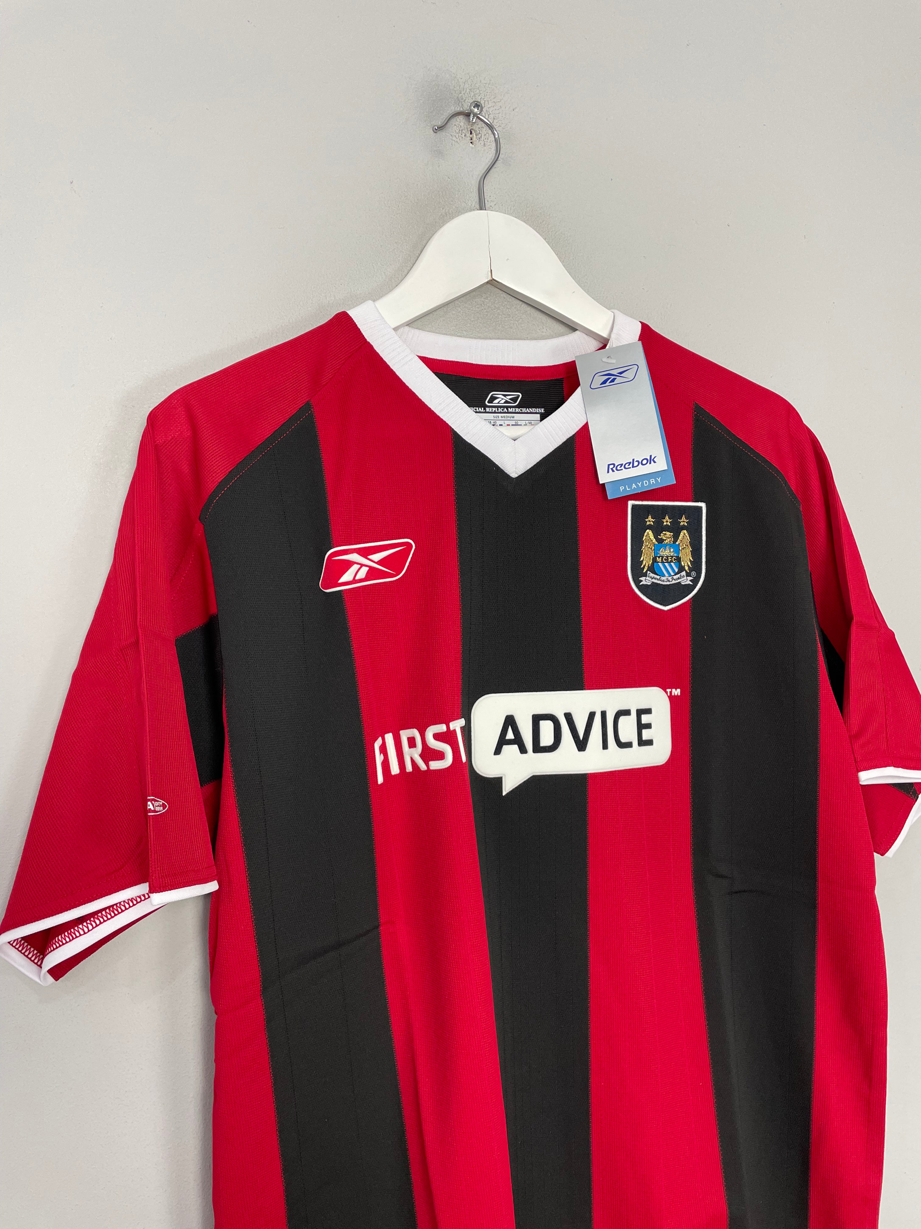Shop 2003/04 Manchester City *BNWT* Away Shirt (XS) Reebok, classic football shirts, vintage football shirts & retro soccer jerseys at Cult Kits