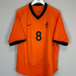 Shop 2000/02 NETHERLANDS DAVIDS #8 HOME SHIRT (L) NIKE, classic football shirts, vintage football shirts & retro soccer jerseys at Cult Kits