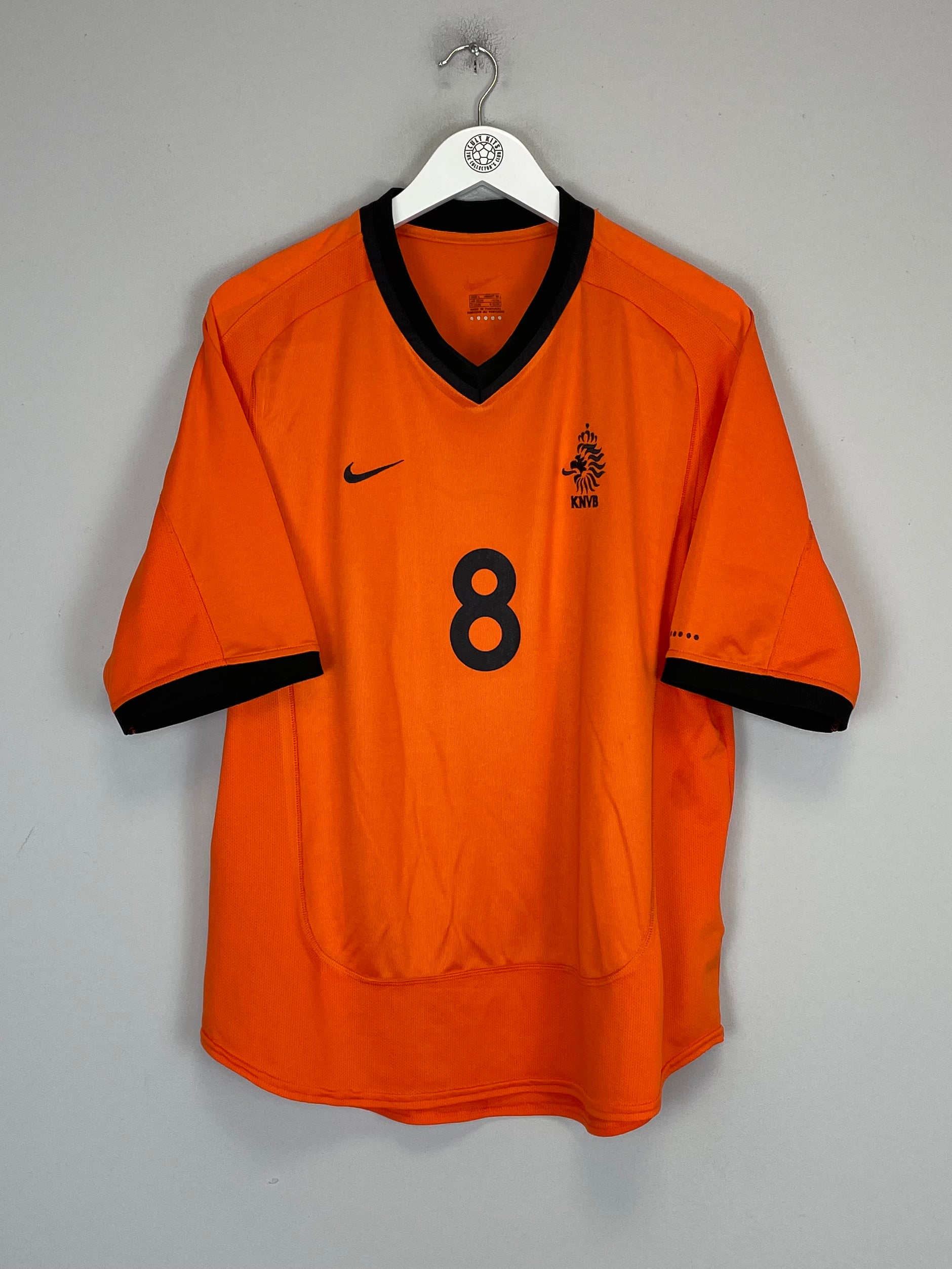 Shop 2000/02 NETHERLANDS DAVIDS #8 HOME SHIRT (L) NIKE, classic football shirts, vintage football shirts & retro soccer jerseys at Cult Kits
