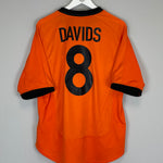 Shop 2000/02 NETHERLANDS DAVIDS #8 HOME SHIRT (L) NIKE, classic football shirts, vintage football shirts & retro soccer jerseys at Cult Kits